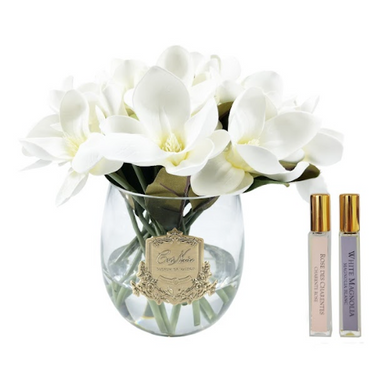 Luxury Round Magnolia Bouquet - Ivory White - RMG01 (Carton of 1)